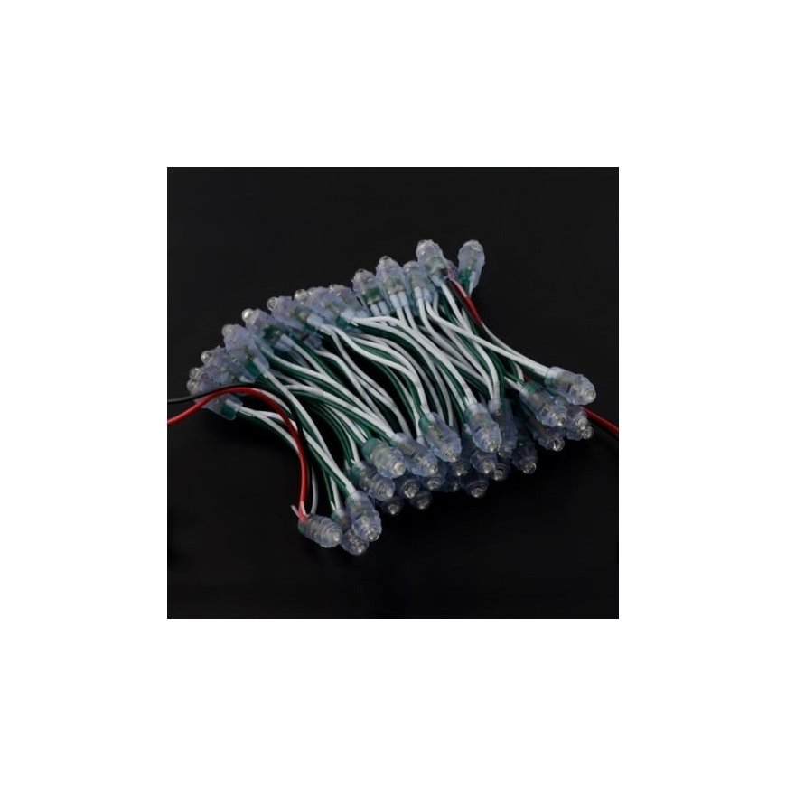 Pikseļu ķēde - 50x LED 5mm zaļa