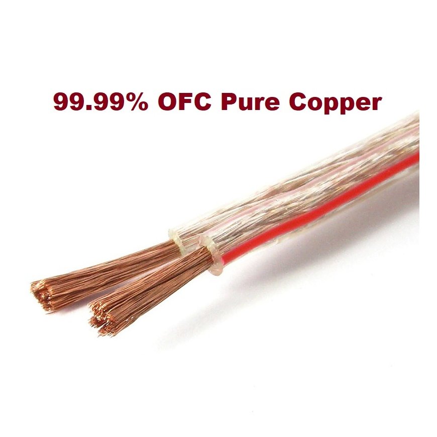 Premiumcord laidai garsiakalbiams prijungti 99,9% vario 2x1,5mm2 25m – 2