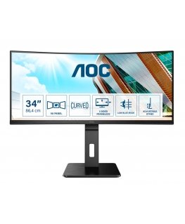 AOC P2 CU34P2A LED display 86,4 cm (34") 3440 x 1440 пикселей Quad HD Черный