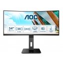 AOC P2 CU34P2A LED display 86,4 cm (34") 3440 x 1440 pikseliä Quad HD musta