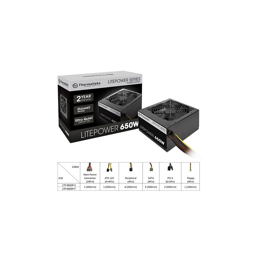 Thermaltake Litepower II 650W – 2