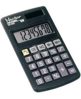 Vector DK-055 Pocket Calculator, Black
