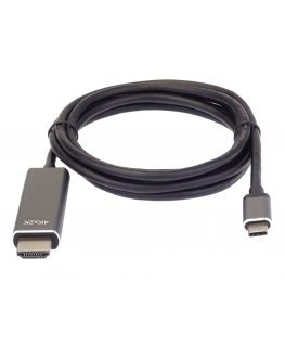 PremiumCord KU31HDMI08 video kabeļu aksesuārs 1,8 m HDMI Type A (Standard) USB Veids-C Melns