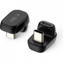 Tech-Protect Ultraboost AA04 USB-C Kampinis Adapteris - Juodas Tech-Protect Ultraboost AA04 USB-C Kampinis Adapteris - Juodas
