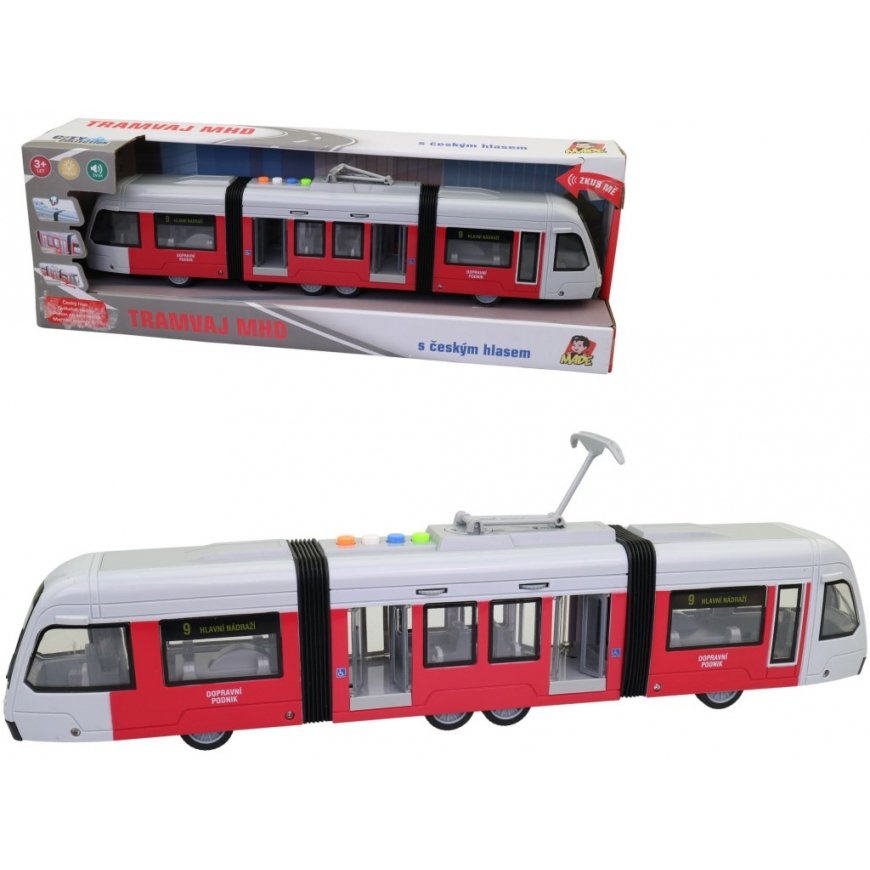 MaDe 09025 - Tramvajs uz svārsta spīd un runā čehu valodā