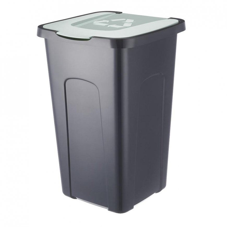 50L PRÜGIKAST MUST/ROHELINE PASTEL (4432)