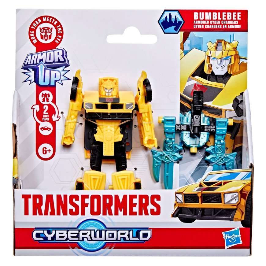TRANSFORMERS Cyberworld Figure Armored Cyber Changers, 10cm