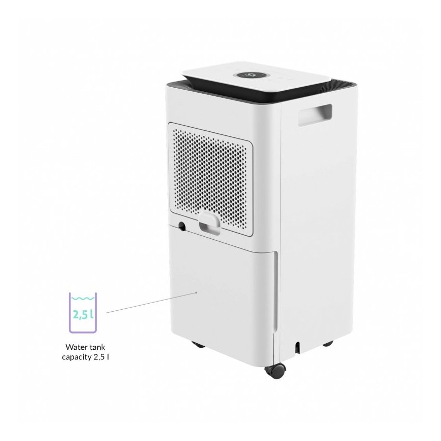 TrueLife TLAIRDDH5 dehumidifier 2.5 L 37 dB 210 W Black, White – 2