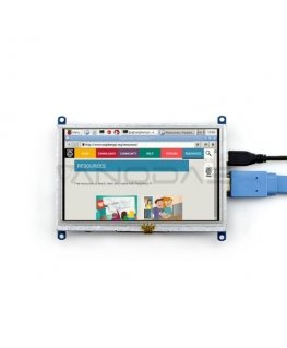 Waveshare Vastus kosketusherkälle näytölle Raspberry Pi -mikrotietokoneelle - LCD TFT 5