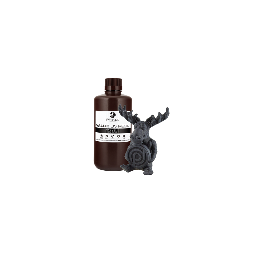 PrimaCreator Value Tough UV derva (nagu ABS) - 1000ml - Must – 2