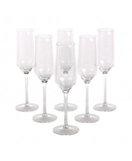 RUBIN KPL. 6 ŠAMPANJA GLĀZES 220ML