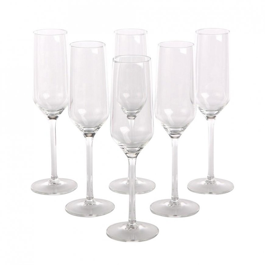 RUBIN KPL. 6 ŠAMPANJA GLĀZES 220ML
