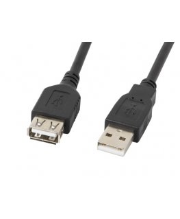 Lanberg CA-USBE-10CC-0050-BK USB-kaabel USB 2.0 5 m USB A Must