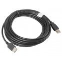 Lanberg CA-USBE-10CC-0050-BK USB kabelis USB 2.0 5 m USB A Juoda Lanberg CA-USBE-10CC-0050-BK USB kabelis USB 2.0 5 m USB A Juoda