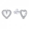 Brilio Silver Sidabrinis flower earrings with cubic zirconia EA1198W Brilio Silver Sidabrinis flower earrings with cubic zirconia EA1198W