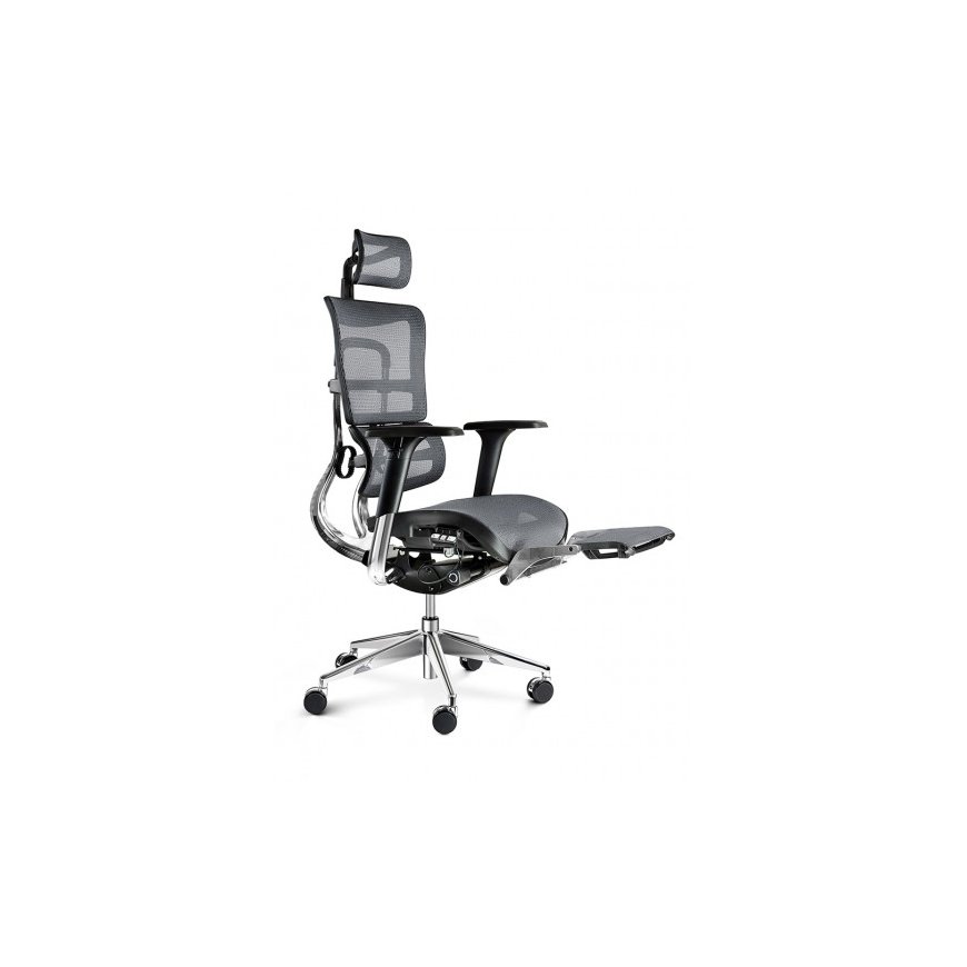Ergonominen pelitoimisto tuoli Diablo V-Master, Musta-harmaa