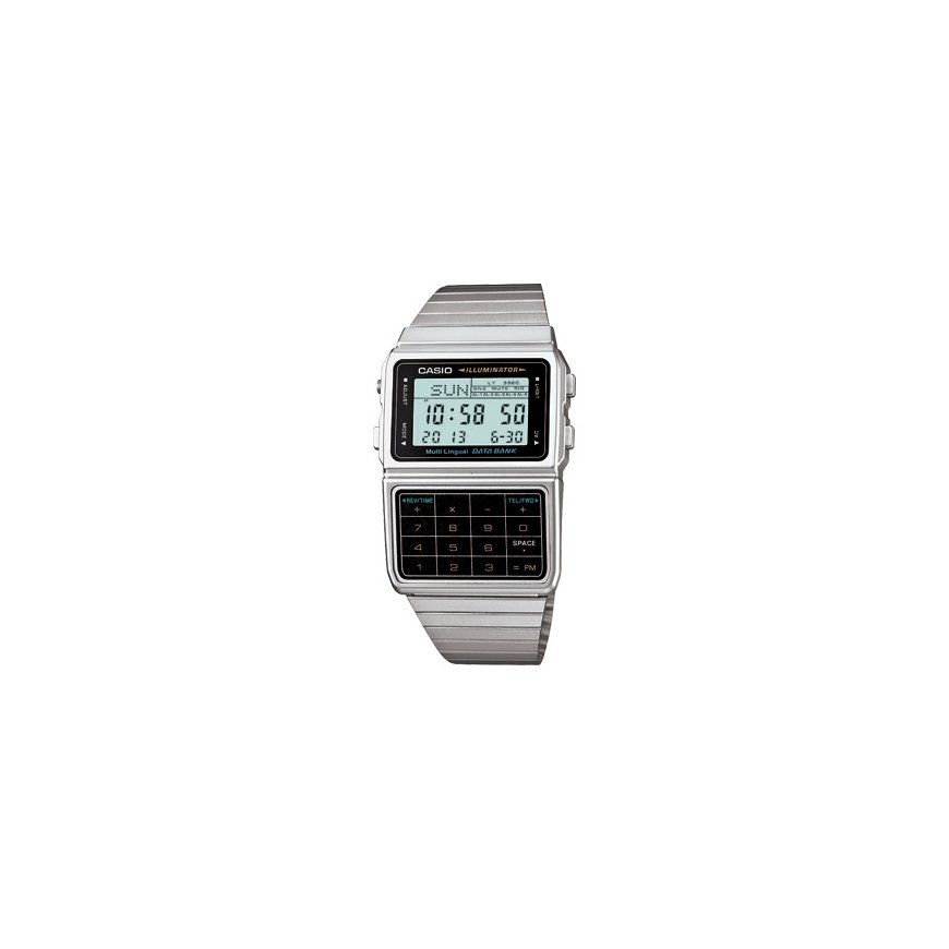 Casio DBC-611-1DF rokas pulkstenis Aproces pulkstenis Elektronisks Melns, Nerūsējošs tērauds
