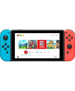 Nintendo Switch V2 2019 kannettava pelikonsoli 15,8 cm (6.2") 32 GB Kosketusnäyttö Wi-Fi musta, Sini