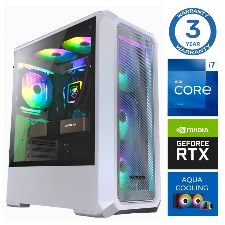 INTOP AQUA i7-14700F 64GB DDR5 1TB SSD M.2 NVME+2TB RTX5050 8GB no-OS