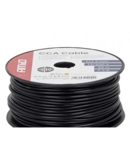 Võrgukaabel must cca 1x1.5mm2 50m 7.5a 12/230v amio-04455