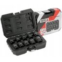 YATO Набор ударных головок 1/2" 10 предметов YATO Набор ударных головок 1/2" 10 предметов