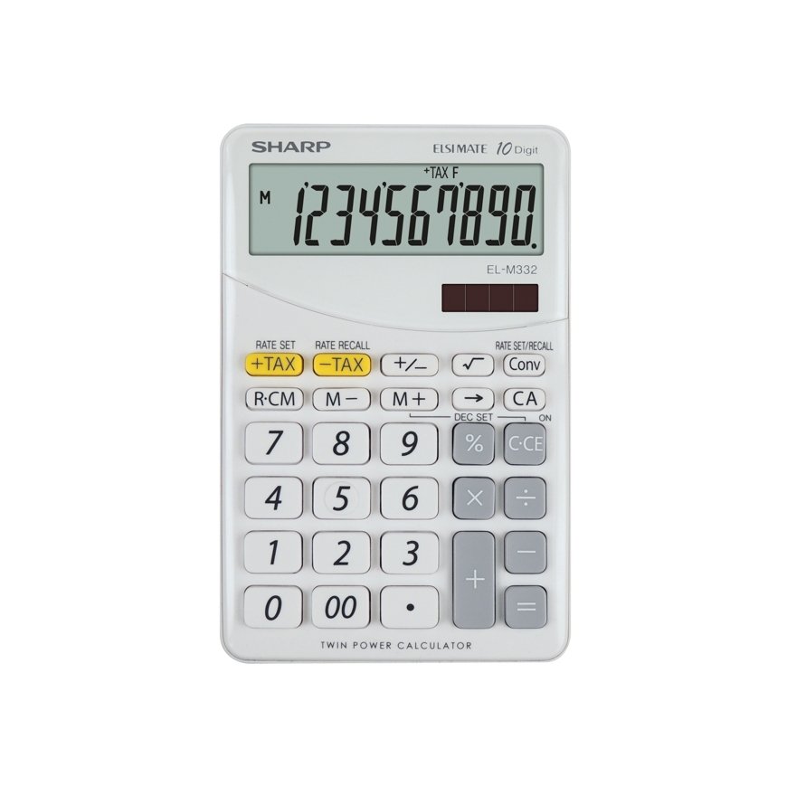Sharp EL-M332 калькулятор Настольный Финансовый Белый