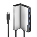 ALOGIC UCFUUA-SGR keskitin USB 3.2 Gen 1 (3.1 Gen 1) Type-C 5000 Mbit/s musta, Hopea ALOGIC UCFUUA-SGR keskitin USB 3.2 Gen 1 (3.1 Gen 1) Type-C 5000 Mbit/s musta, Hopea