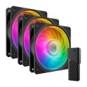 Cooler Master MFZ-M2DN-243P2-R1 Datora dzesēšanas sistēma Datora korpusam Gaisa dzesētājs 12 cm Meln