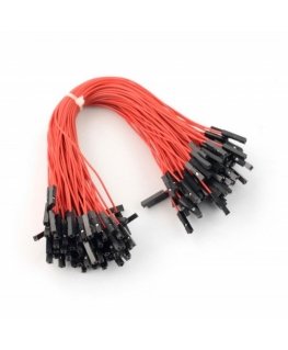 OEM Jungiamieji laidai lizdas-lizdas 20 см красный - 100 шт