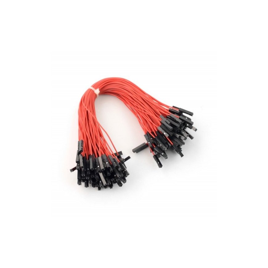 Oem Jungiamieji laidat liitin-liitin 20cm punainen - 100 kpl