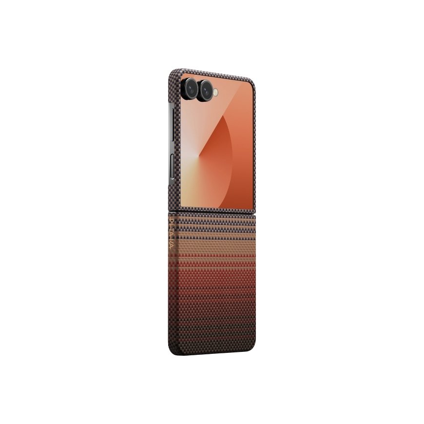PITAKA ultra-thin 'MagSafe' case for Samsung Galaxy Z Flip7 Sunset