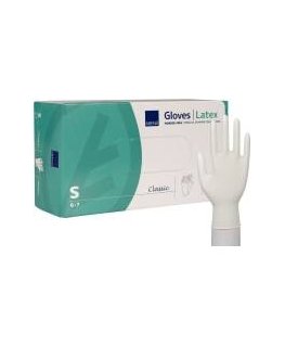 Examination gloves Abena, powder-free, latex, size S, pack of 100 pcs.