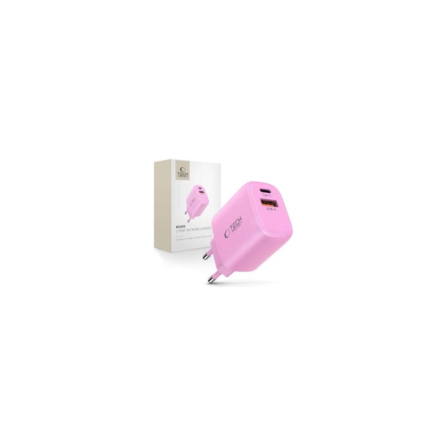 Tech-Protect NCA30 PD 30W QC3.0 USB-A | USB-C Sieninis Įkroviklis - Pin