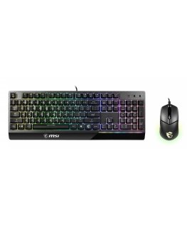 MSI VIGOR GK30 klaviatuur Hiir kaasa arvatud Mängimine USB QWERTY Ameerika inglise keel Must