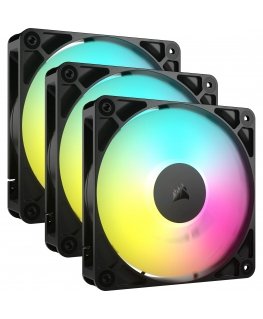 Corsair RS120 ARGB Tietokonekotelo Tuuletin 12 cm musta 3 kpl