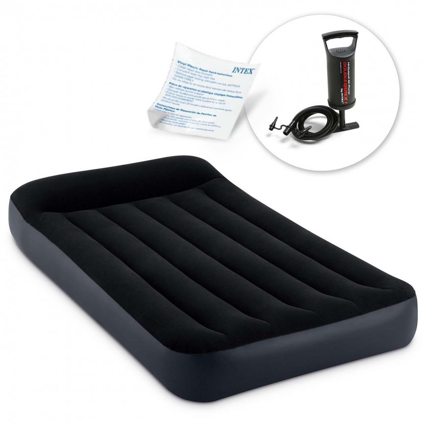 Inflatable mattress 191x99x25 cm with a piston pump INTEX 64141