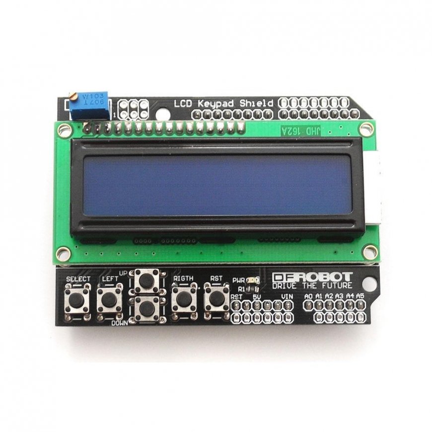 Oem 16x2 LCD ekranas su mygtukais