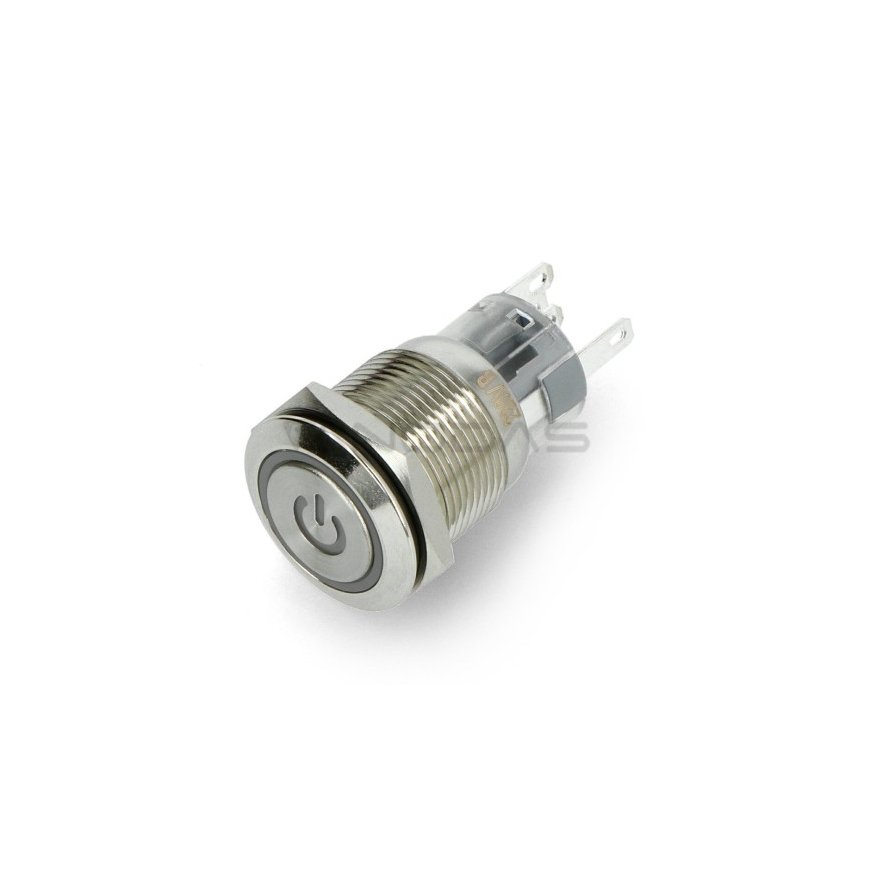 OEM ON-OFF switch monostable - flat - blue - 220V