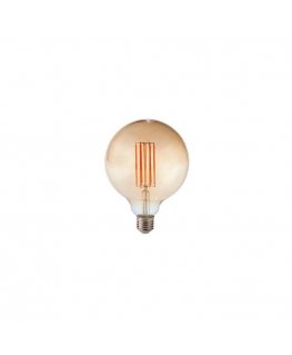 Visional LED reguliuojamos šviesos filamento lemputė E27, G125, 12W, 1320lm, 3000K, 360°