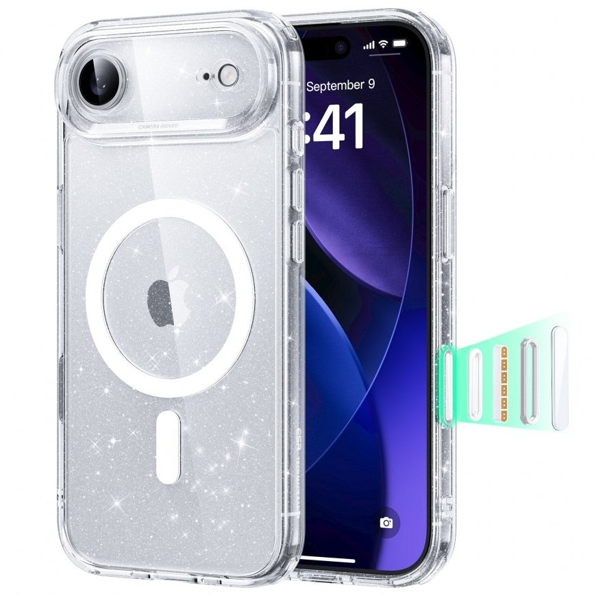 ESR CLASSIC HYBRID MAGSAFE & KOVETTUA LASIA IPHONE 17 AIR CLEAR
