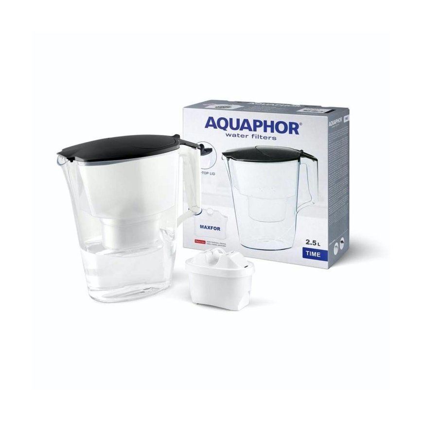 Asda Aquaphor DZBANEK 2,5L LAIKS AR FILTRA KARTU B100-25 MAXFOR MELNS