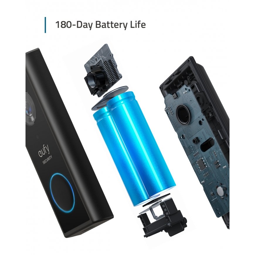 Eufy T82101W1 durų skambučių komplektas Juoda – 3