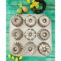 PATISSE PREMIUM Aluminum mold for 9 mini cakes PATISSE PREMIUM Aluminum mold for 9 mini cakes