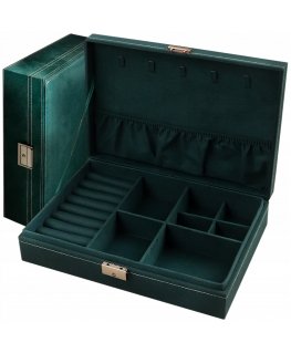 RETOO Korurasia järjestäjä avainlukolla 28 x 19 x 6,5 cm - tummanvihreä