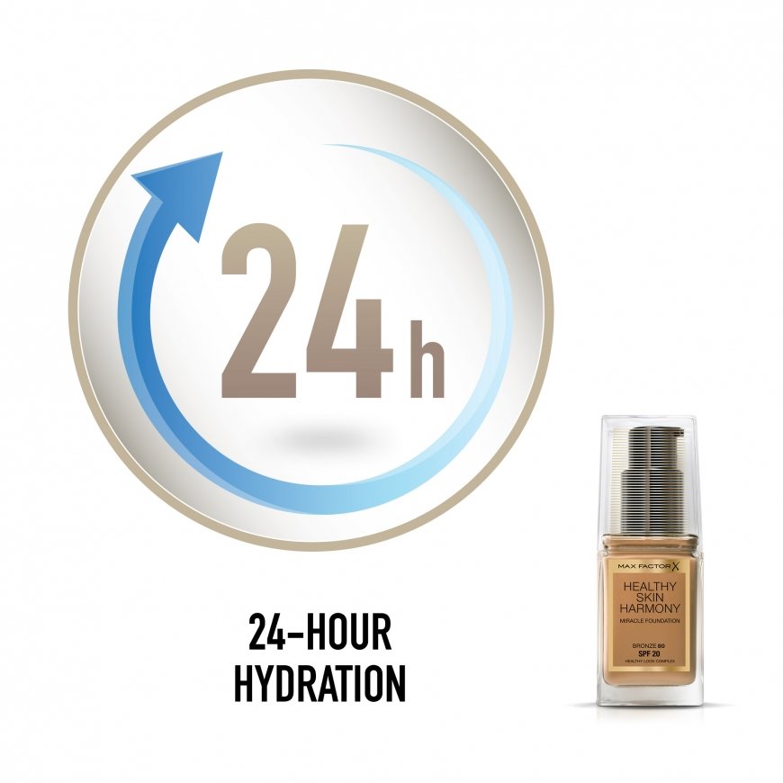 Max Factor Healthy Skin Harmony 30 ml Pudele ar dozētāju Krēms 80 Bronze – 5