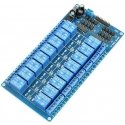 Oem 16 kanalų relės modulis su optoizoliacija - 10A/250VAC kontaktai - 12V ritė Oem 16 kanalų relės modulis su optoizoliacija - 10A/250VAC kontaktai - 12V ritė