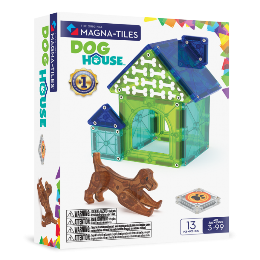 MAGNA-TILES Magnētiskais konstruktors Suņu māja, 13