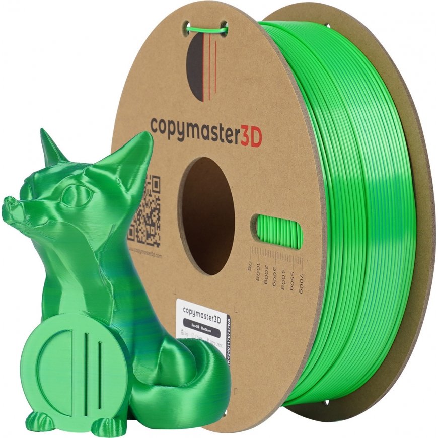 Copymaster3D Duo-Silk filament for 3D printer, 1.75 mm, blue/green