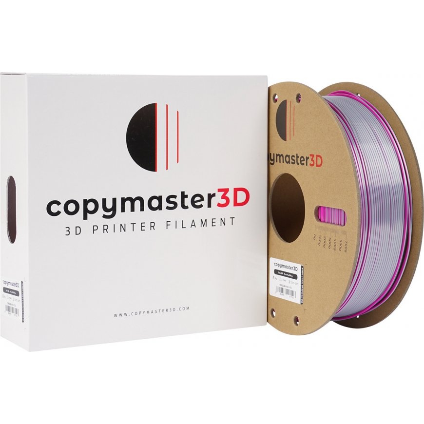 Copymaster3D Duo-Silk -filamentas 3D spausdintuvui, 1,75 mm, rožinė / sidabrinė – 5