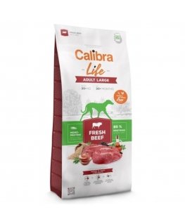 CALIBRA DOG life suaugusiųjų didelių šunų šviežia jautiena 12kg